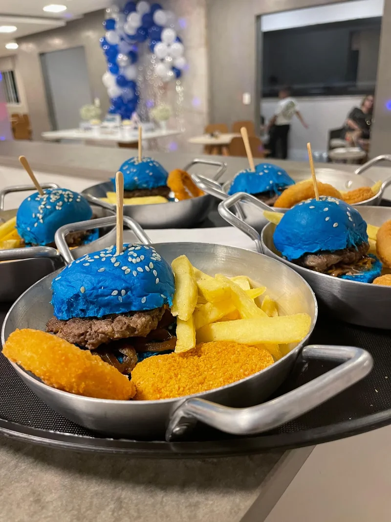 Buffet a domicílio,rodízio de mini hambúrguer artesanal