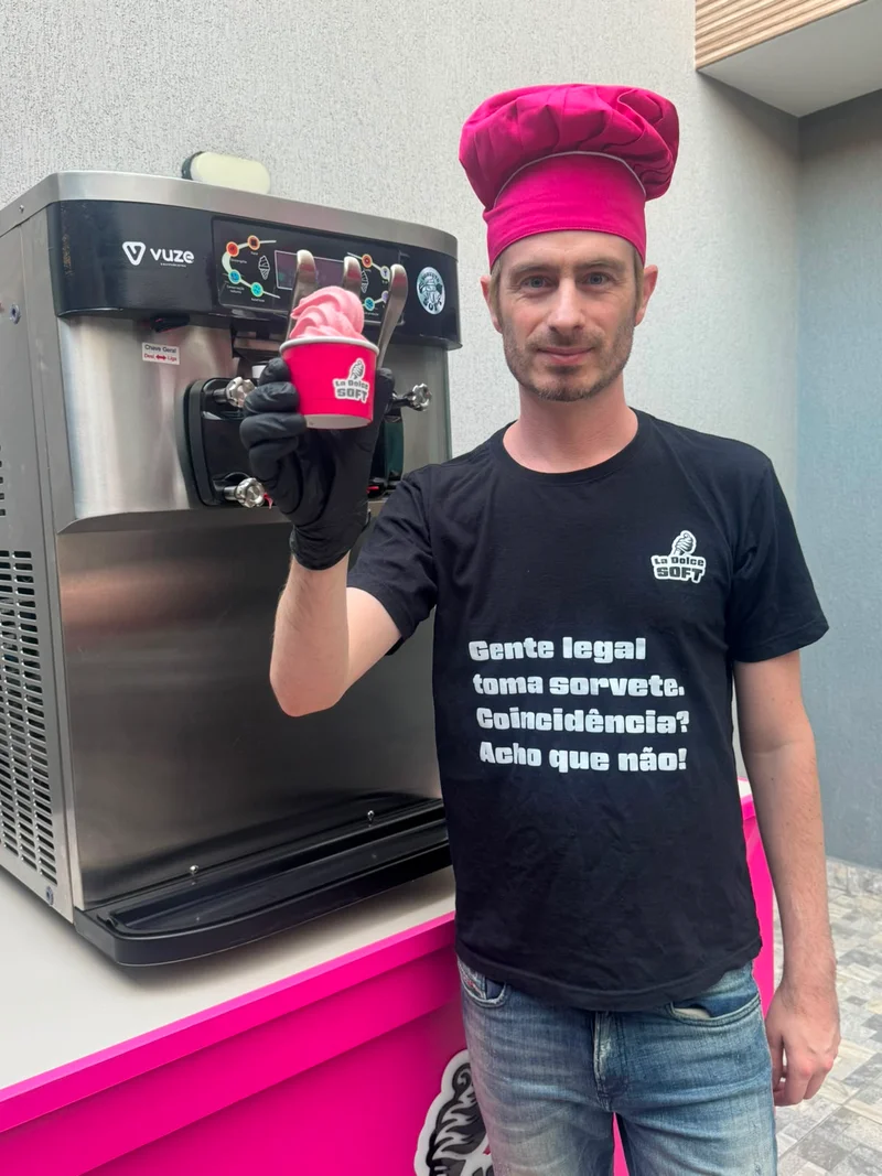Sorvete soft premium e milkshake para todo tipo de evento